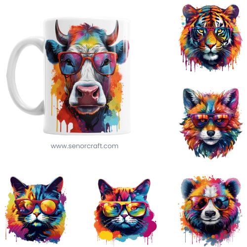 Pack diseños de animales full color pintura