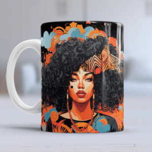 Mug stencils African designs 1